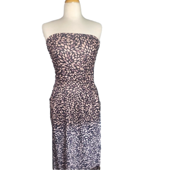 🦋 (2 for $15) Purple Strapless Maxi Dress with Pockets - Picture 3 of 3